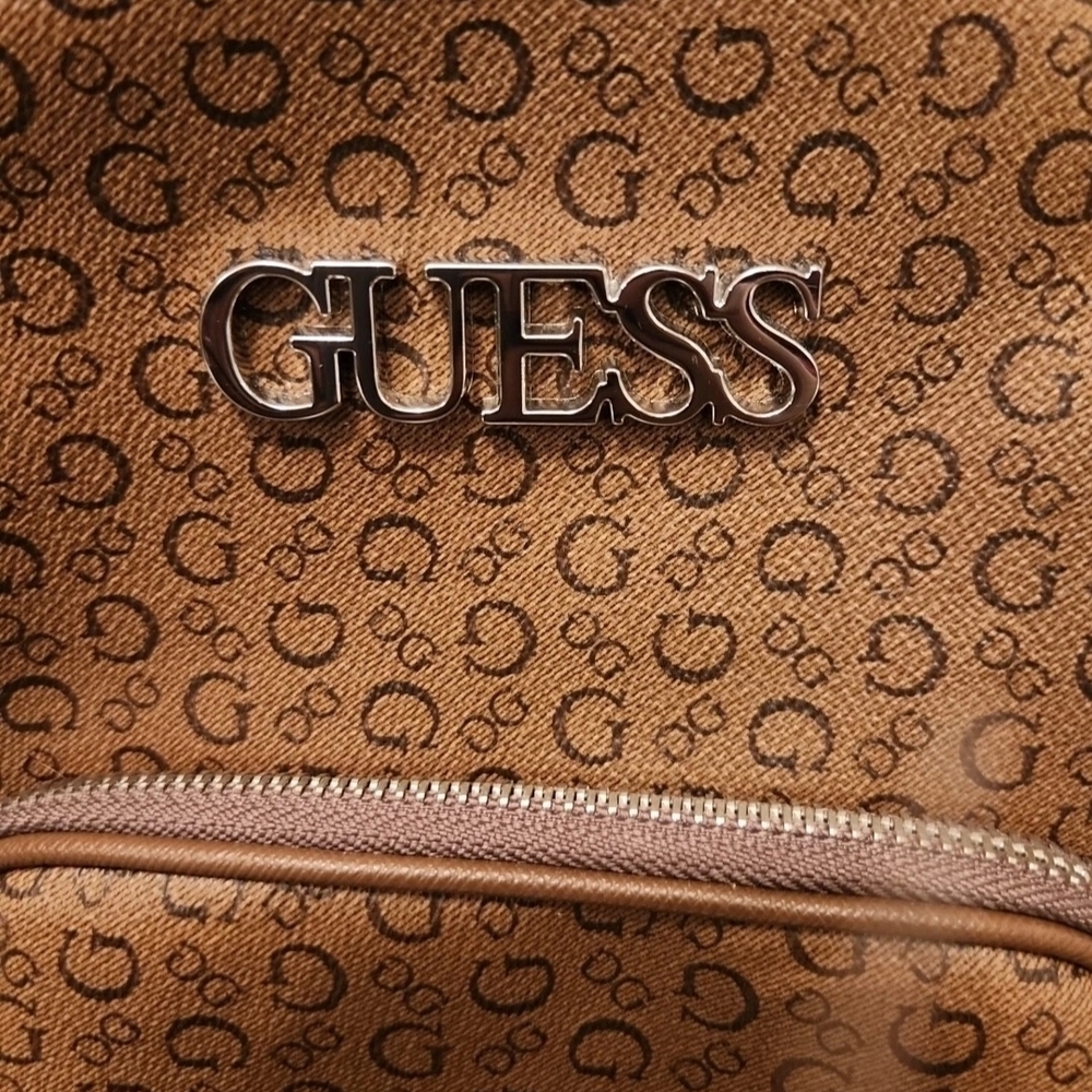 Guess Tan Logo Mini Backpack - image 2